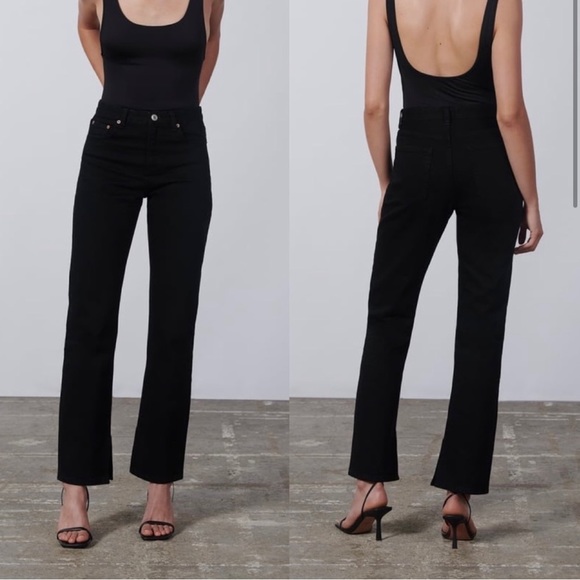 Zara Denim - NWT Zara The 90s Slim with Split Hem Size 4